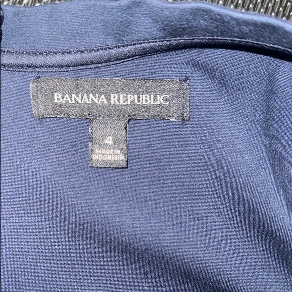 Banana Republic Navy Blue Sleeveless Dress With Pockets Size 4 - Picture 2 of 9